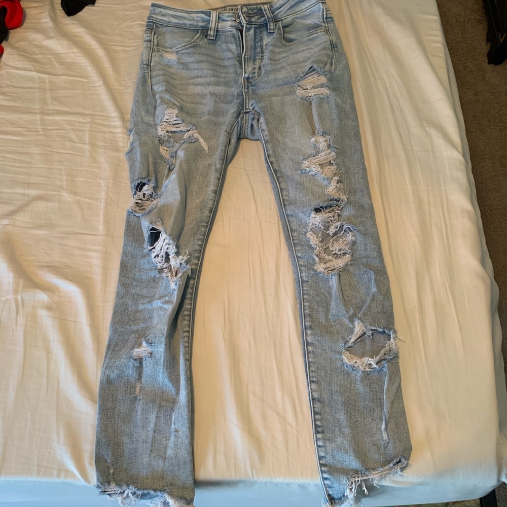 american eagle hi-rise jegging crop